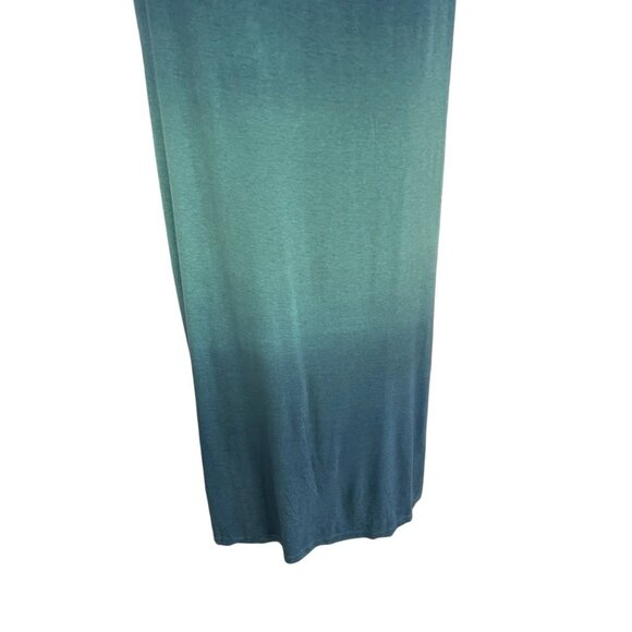 Laila Jayde Blue Ombre Maxi Skirt Side Slit Large Boho Soft Stretch Resortwear - Picture 11 of 11